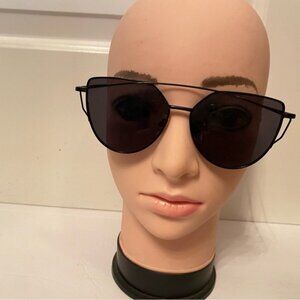 RAY-BAN SUNGLASSES BLACK WIRE FRAMES CAT EYES WOMENS ACCESSORY